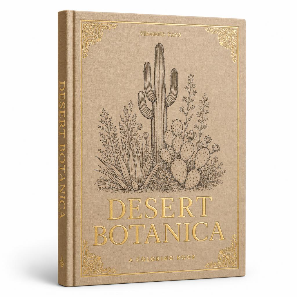 Desert Botanica Coloring Book