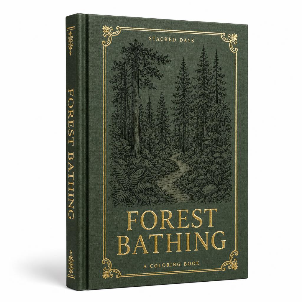 Forest Bathing Coloring Book