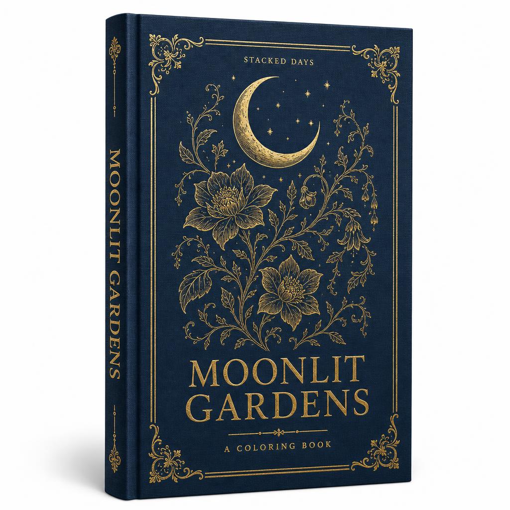 Moonlit Gardens Coloring Book