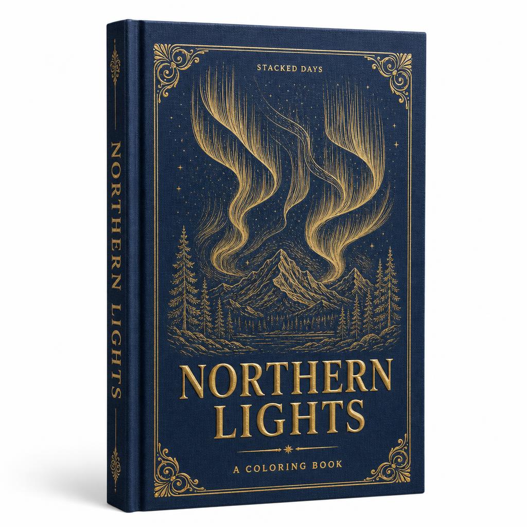 Northern Lights Coloring Book
