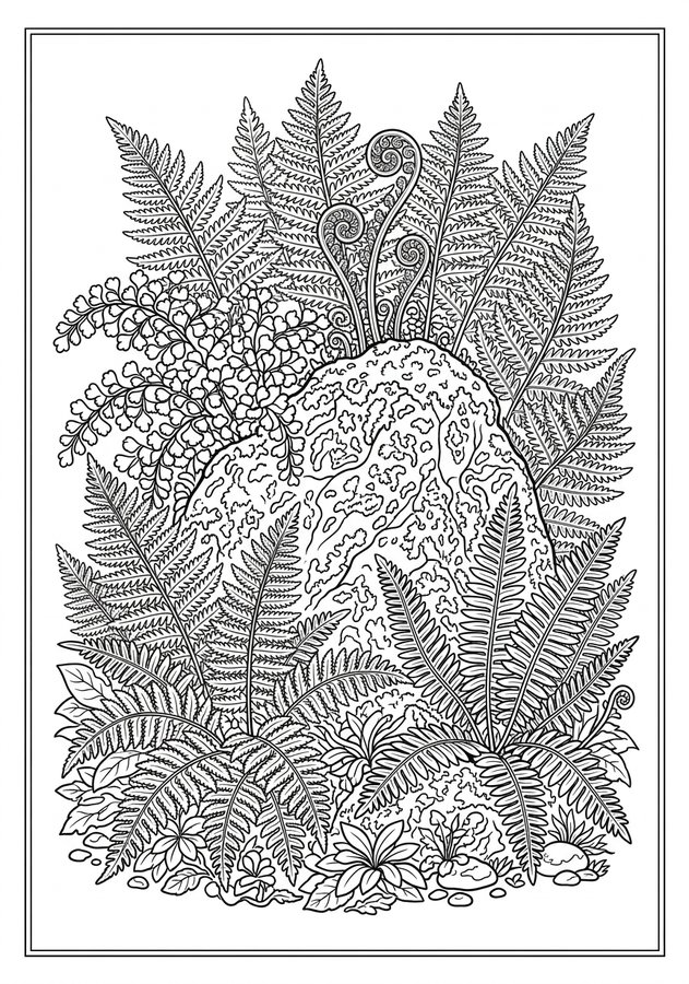 Forest Bathing Coloring Book preview 3