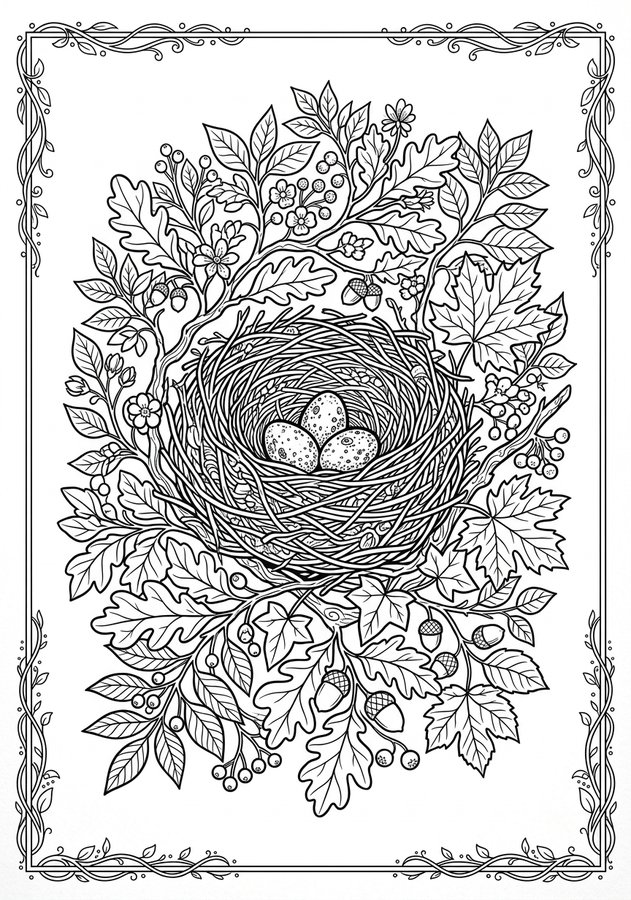 Forest Bathing Coloring Book preview 6