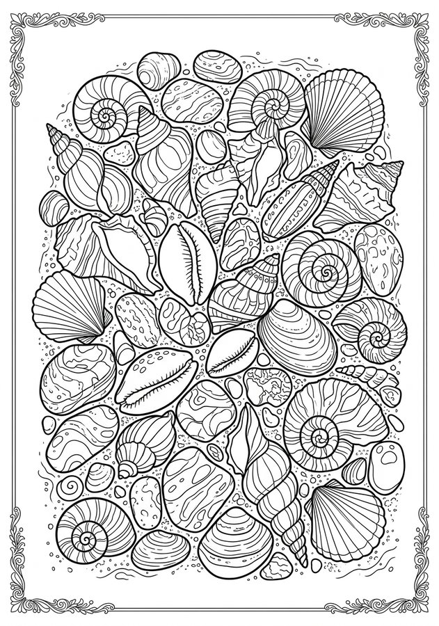 Ocean Tides Coloring Book preview 5
