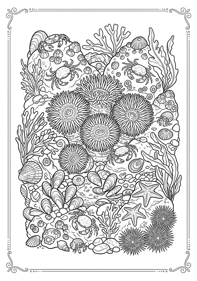 Ocean Tides Coloring Book preview 6