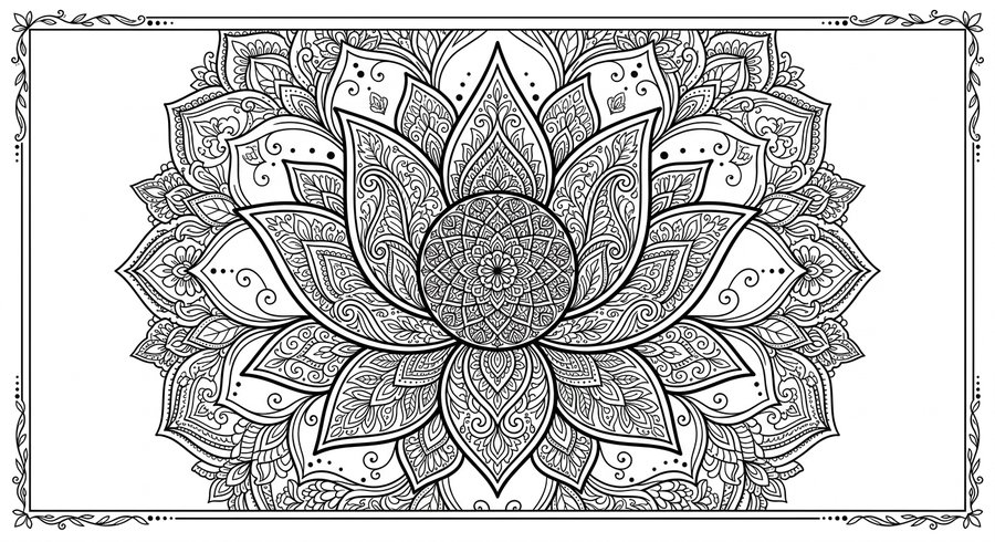 Sacred Geometry Coloring Book preview 3
