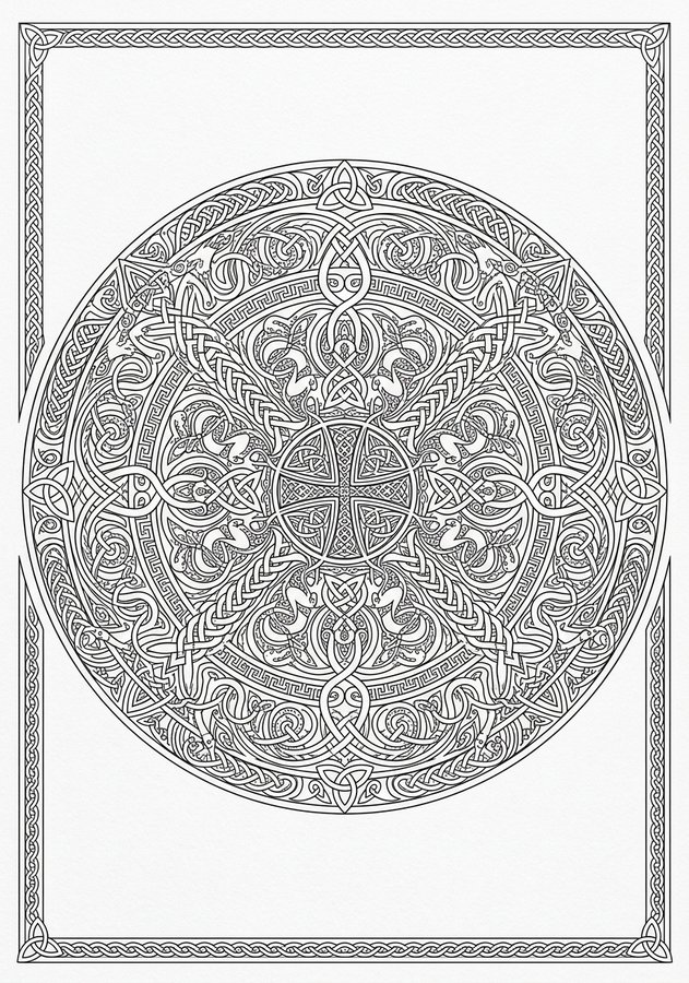 Sacred Geometry Coloring Book preview 4